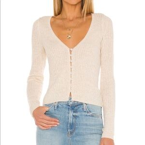 Lovers and Friends Baxter Cardigan in Ivory